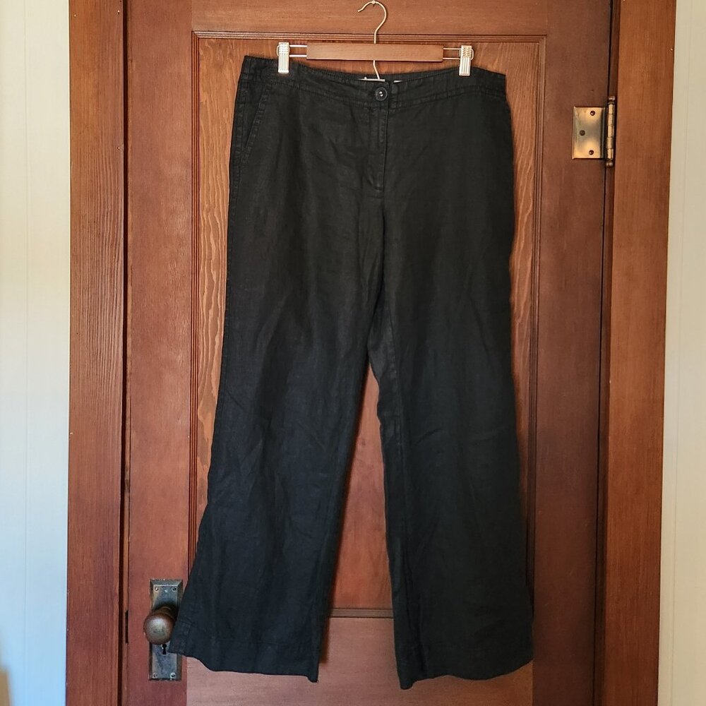 Liz Claiborne Black Linen Trousers